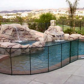 barrieres de piscine amovible transparent en filets souples