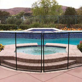 barrière piscine amovible transparent en filets souples