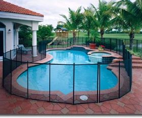 barrière piscine amovible transparent